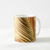 Elegantes Palm Repeat Muster-Design Kaffeetasse (VorderseiteRechts)