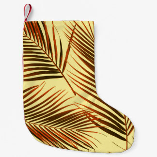 Elegantes Palm Repeat Muster-Design Kleiner Weihnachtsstrumpf