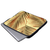 Elegantes Palm Repeat Muster-Design Laptopschutzhülle (Vorne Knopf)