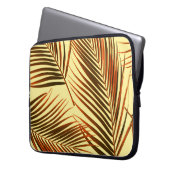 Elegantes Palm Repeat Muster-Design Laptopschutzhülle (Vorderseite Links)