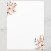 Elegantes Pampas-Bohemisches Papier für Blumenstär (Rückseite)