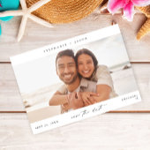 Elegantes Panorama-Foto Modernes Save the Date Einladung