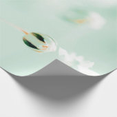 Elegantes Papier für Blumendruck Geschenkpapier (Ecke)