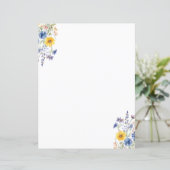 Elegantes Papier für die Wildblume (Stehend Vorderseite)
