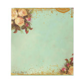 Elegantes Papier für viktorianische Rose Notizblock (Vorderseite)