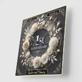 Elegantes Papier Kunst für alle Altersgruppen Quadratische Wanduhr (Winkel)