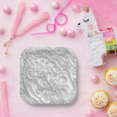 Elegantes Papier-Quilling Pappteller (Party)