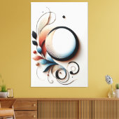 Elegantes Papiergeflecht Leinwanddruck (Insitu (Wohnzimmer))