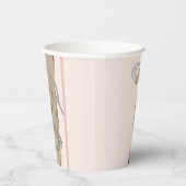 Elegantes Pappgeschirr mit edlem Pferdemotiv Pappbecher (Rechts)