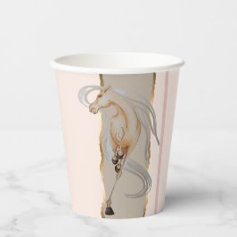 Elegantes Pappgeschirr mit edlem Pferdemotiv Pappbecher