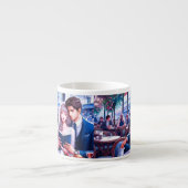 Elegantes Pariser Café Espressotasse (Vorderseite)