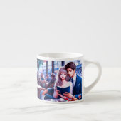 Elegantes Pariser Café Espressotasse (Rechts)