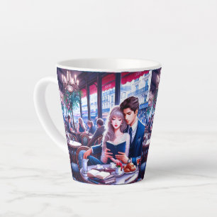Elegantes Pariser Café Milchtasse