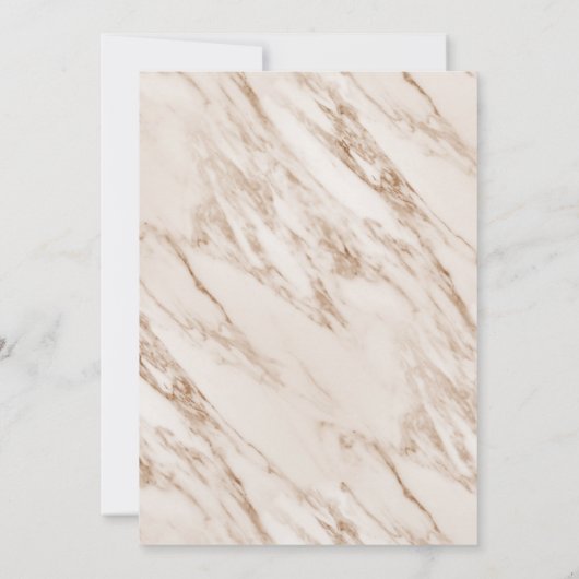 Elegantes Party aus Marmor Einladung (Rückseite)