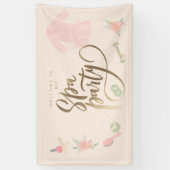 Elegantes Party-Begrüßungszeichen für Wellness-Cen Banner (Vertikal)