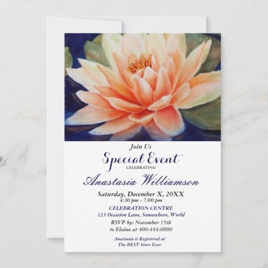 ELEGANTES PARTY-EREIGNIS EINLADUNG (Vorderseite)