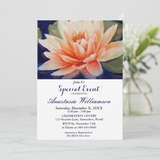 ELEGANTES PARTY-EREIGNIS EINLADUNG (Stehend Vorderseite)