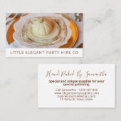 Elegantes Party - Eventverleih Visitenkarte (Vorne/Hinten)