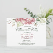 Elegantes Party für Altersvorsorge Einladung (Stehend Vorderseite)