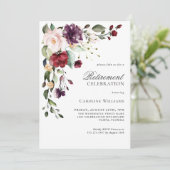 Elegantes Party für die Blumenhaltung Einladung (Stehend Vorderseite)