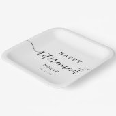 Elegantes Party für Minimalistische Altersvorsorge Pappteller (Gewinkelt)