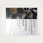 Elegantes Party für moderne Blumenruhestätte Wandteppich (Vorderseite (Horizontal))