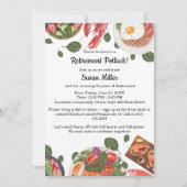 Elegantes Party für Ruhestand Potluck Einladung (Vorderseite)