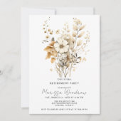 Elegantes Party für Wildblumen im Blumenwesen Einladung (Vorderseite)