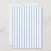 Elegantes Party mit blauen und weißen Zitrusfrücht Einladung (Rückseite)