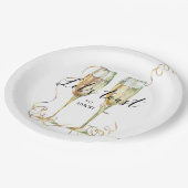 Elegantes Party-Papierplatte Pappteller (Schrägansicht)