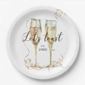 Elegantes Party-Papierplatte Pappteller (Vorderseite)