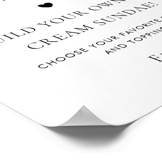 Elegantes Party Poster (Ecke)