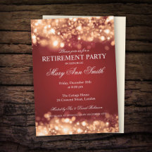 Elegantes Party Ruhestand Gold Sparkling