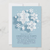 Elegantes PARTY Snowflake Einladung (Vorderseite)
