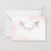 Elegantes Party Wasserfarbe Magische Blumenzucht P Mitteilungskarte (Rückseite)