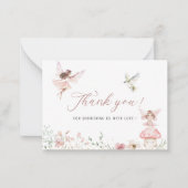 Elegantes Party Wasserfarbe Magische Blumenzucht P Mitteilungskarte (Vorderseite)