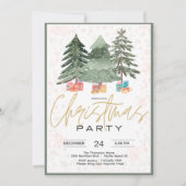 Elegantes Party Watercolor Einladung (Vorderseite)