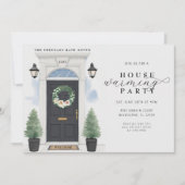 Elegantes Party Watercolor Housewarming Einladung (Vorderseite)