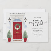 Elegantes Party Watercolor Housewarming Einladung (Vorderseite)