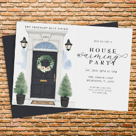 Elegantes Party Watercolor Housewarming Einladung