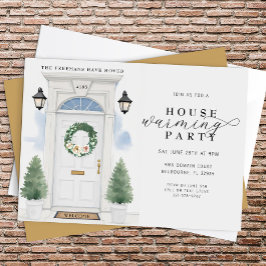 Elegantes Party Watercolor Housewarming Einladung