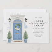 Elegantes Party Watercolor Housewarming Einladung (Vorderseite)