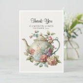 Elegantes Party Watercolor Teatro Sociale Bellinzo Dankeskarte (Stehend Vorderseite)