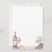 Elegantes Party Weinverkostung Einladung (Rückseite)