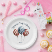 Elegantes Party zum Gedenktag Pappteller (Party)