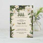 Elegantes Party zur Blumenüberraschung Einladung (Stehend Vorderseite)