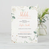 Elegantes Party zur Blumenüberraschung Einladung (Stehend Vorderseite)