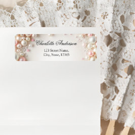 Elegantes Pastel Blush Pearls Brautparty Zurück