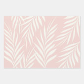 Elegantes Pastel Exotic Palm Blätter Muster (Vorderseite)