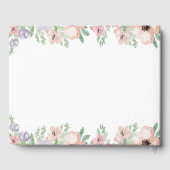 Elegantes Pastel Floral Retirement Party Gästebuch (Rückseite)